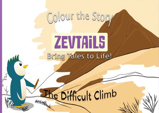 "Colour the Story" Book - The Difficult Climb